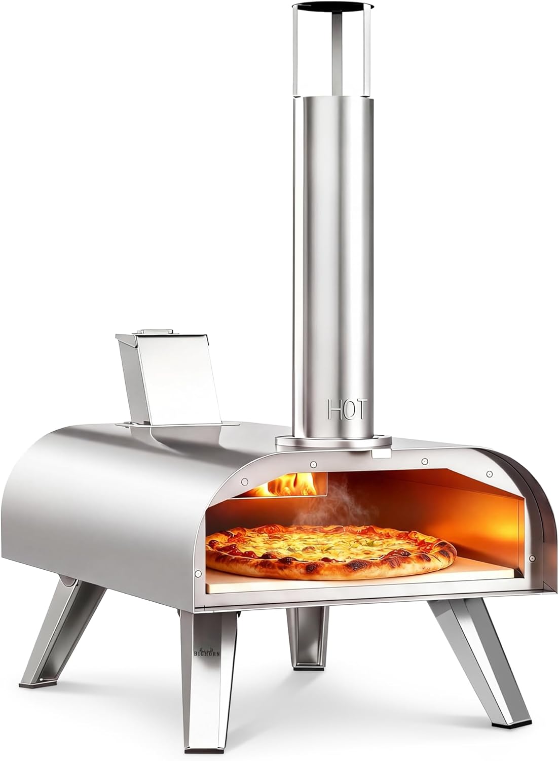 BIG HORN 12-inch multi-fuel outdoor pizza oven